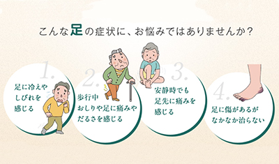 こんな足の症状に、お悩みではありませんか?
